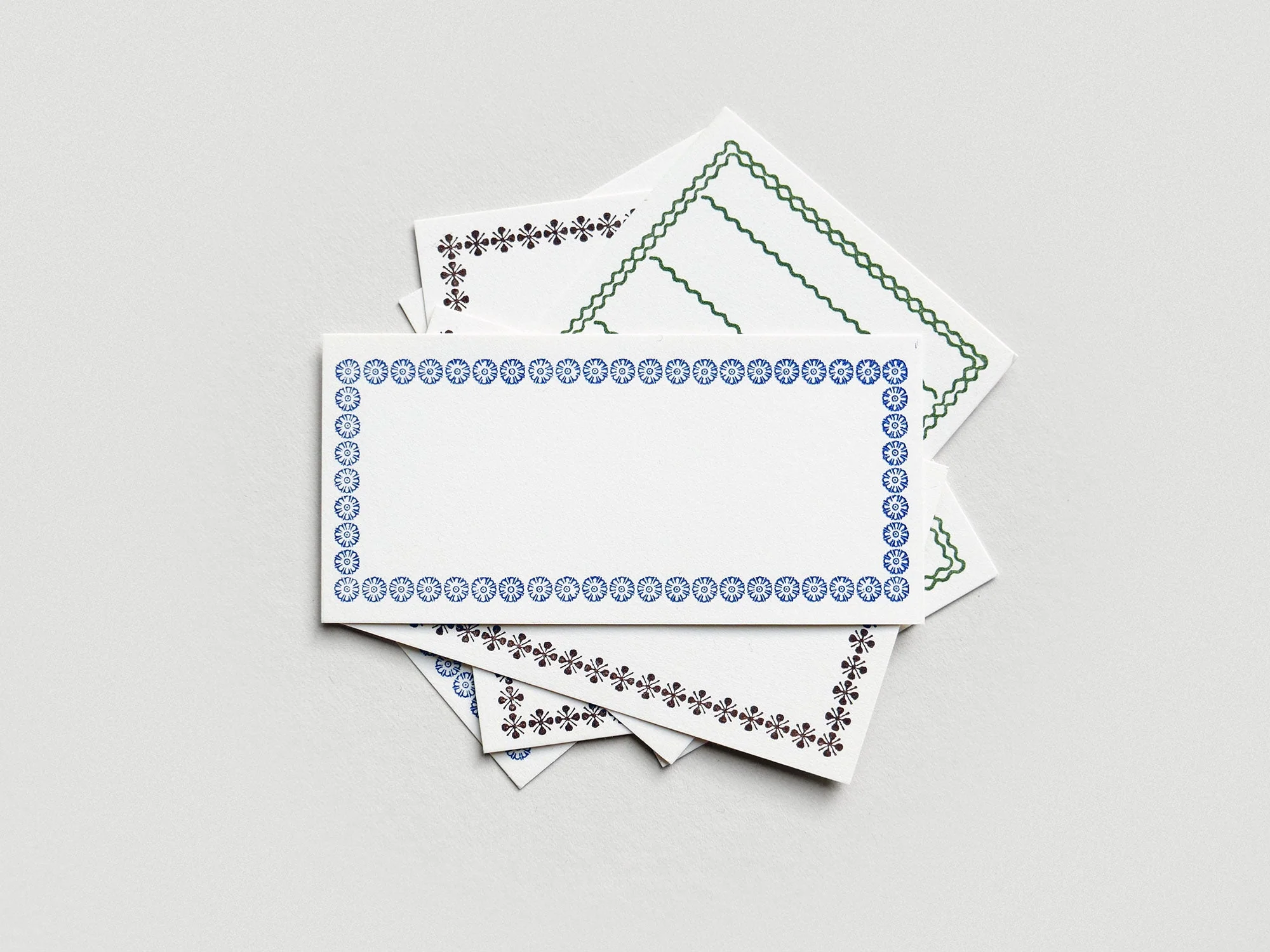 Letterpress Border Cards