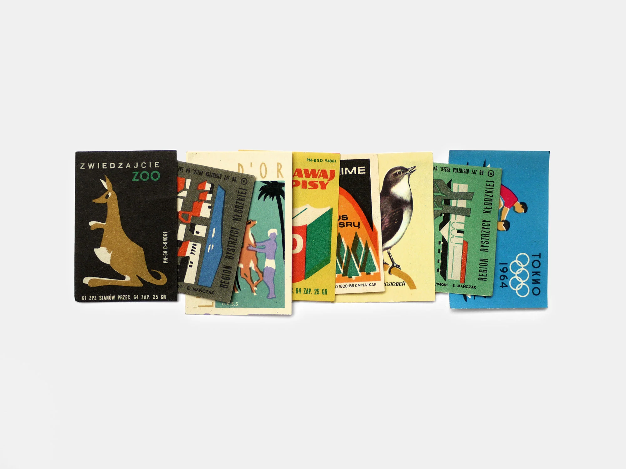 Eastern Bloc Matchbox Labels (x10)