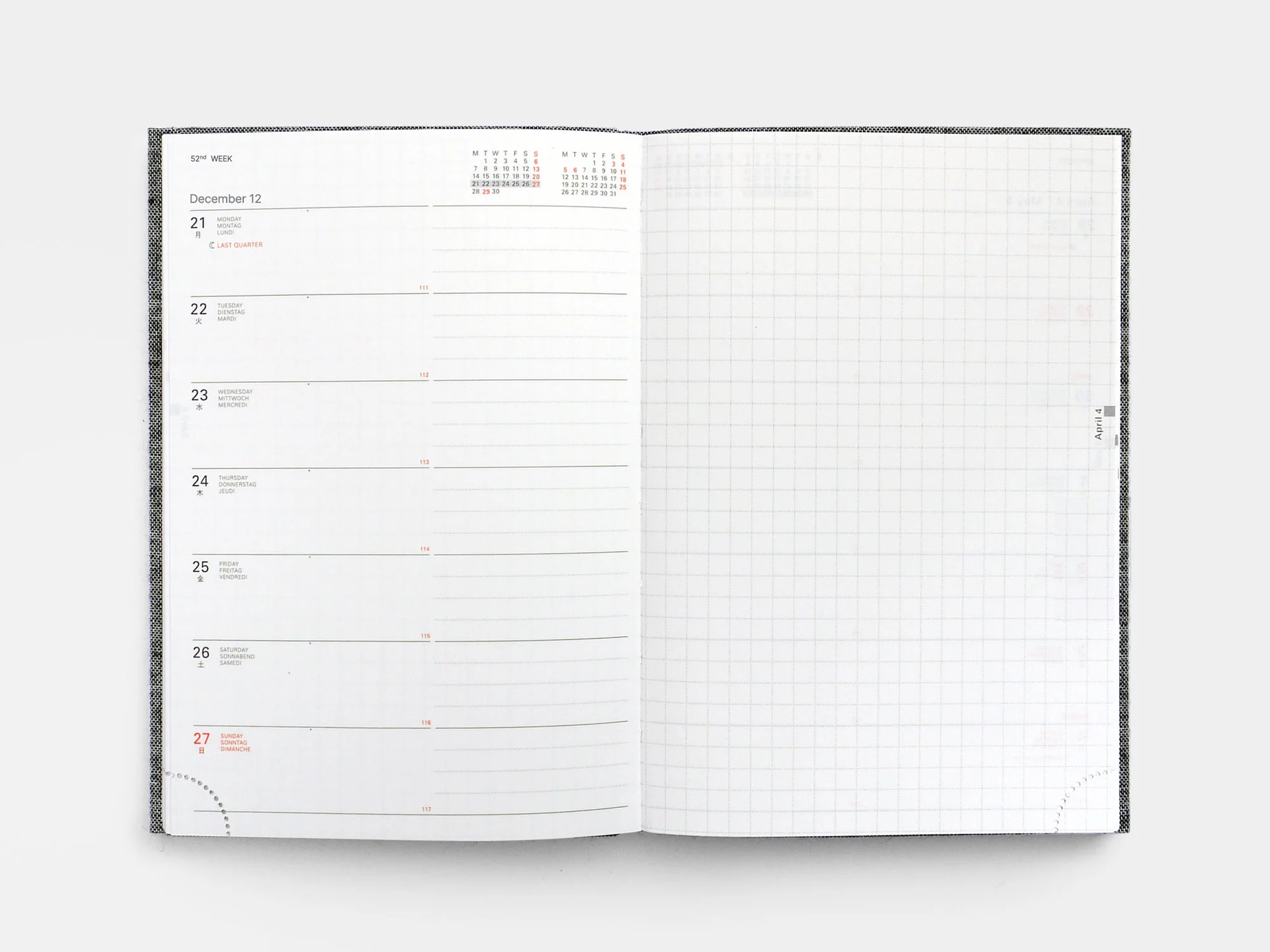 Linen Bound Diary 2026 - Image 3