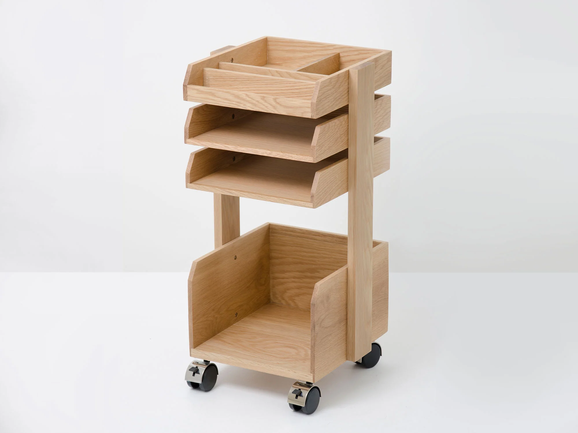 Oak Desk Trolley