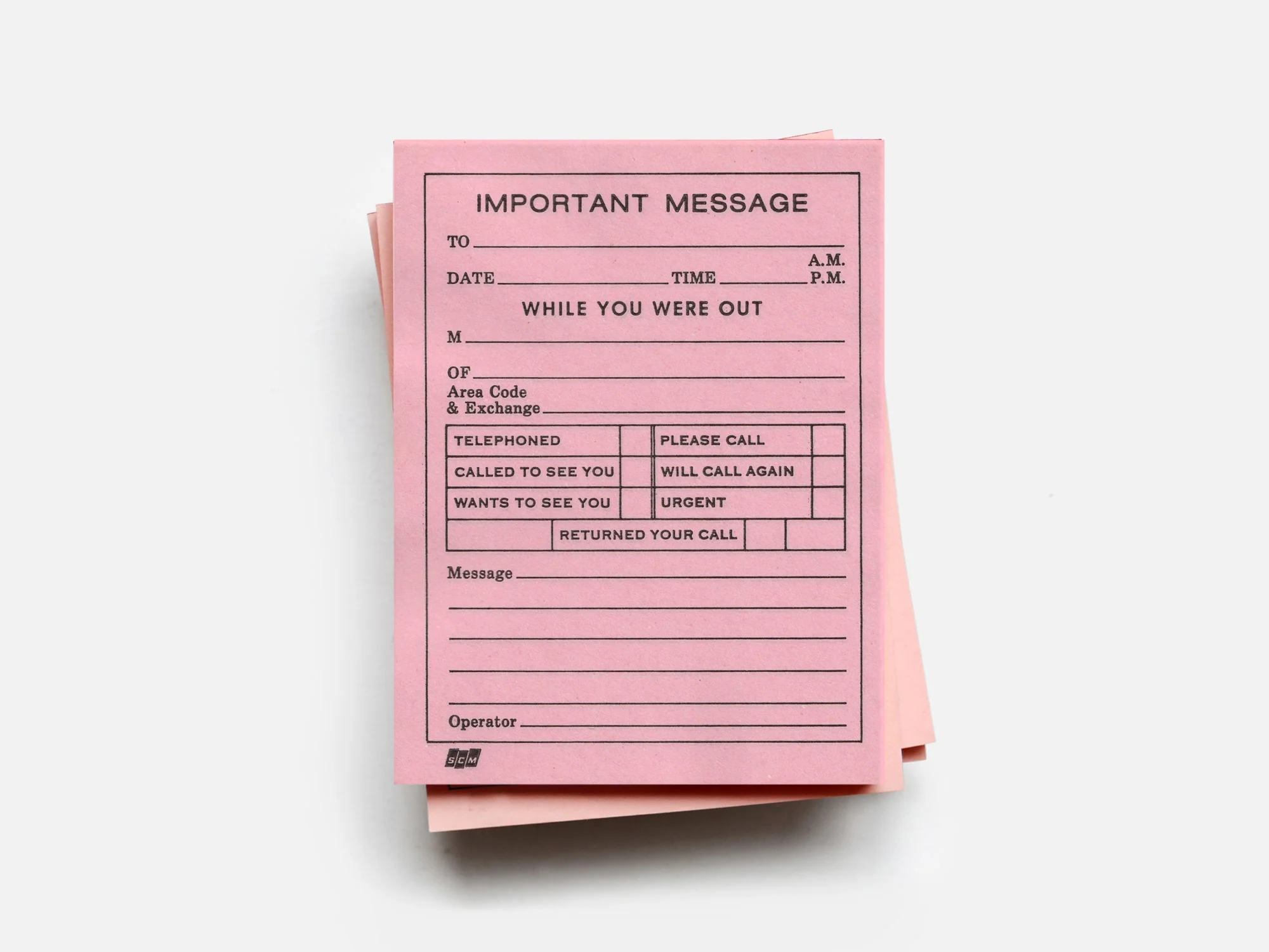 While You Were Out Notes(1980s)